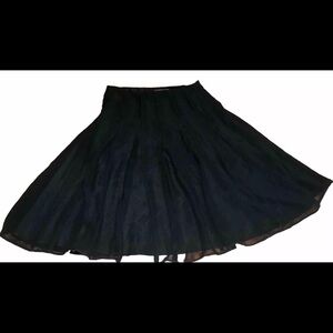 George ME by Mark Eisen Women's Skirt Size 10 Black Sheer Lined A-line